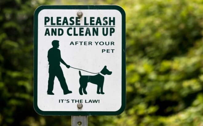 Please Leash and Clean Up After Your Pet
